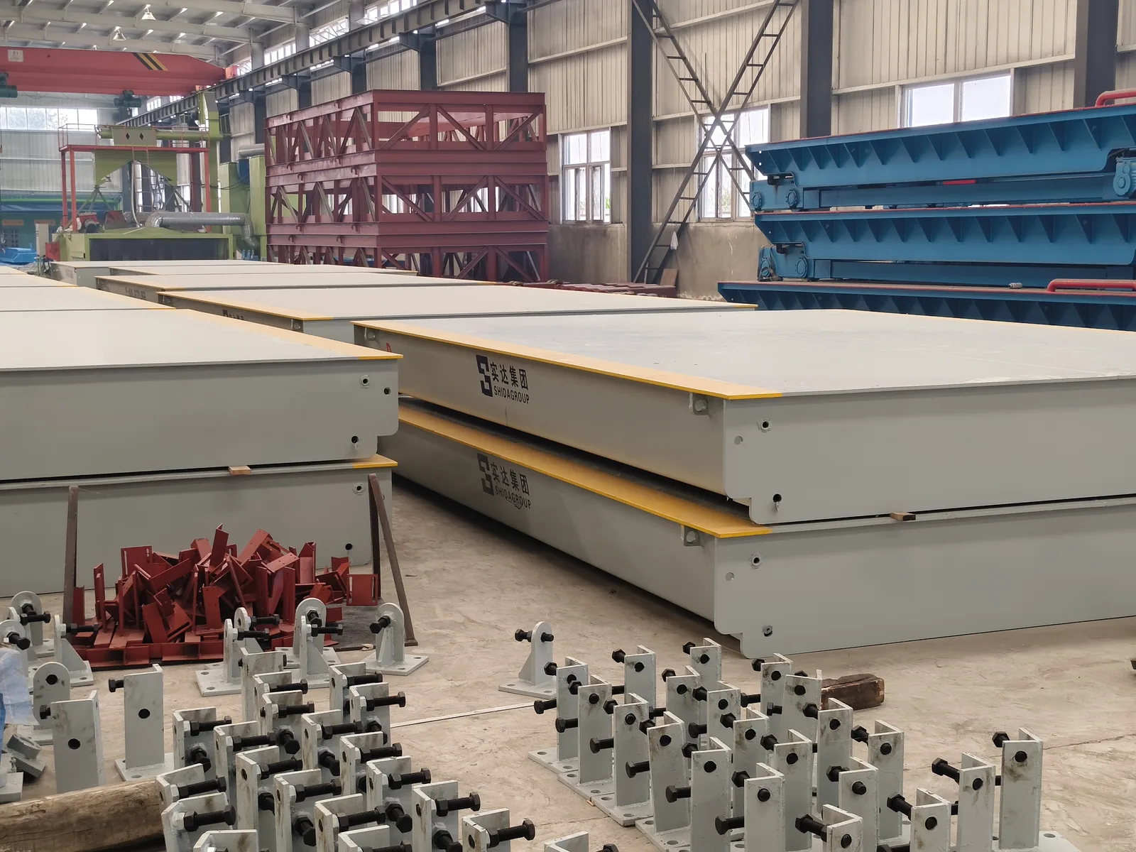 Weighbridge platforms assembled in the SHIDA production workshop